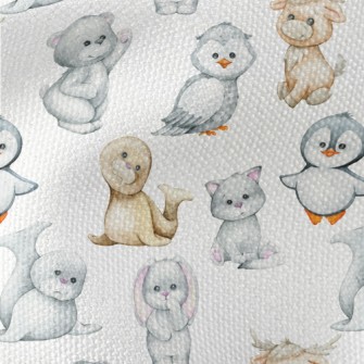 Polar Animal Babies Waterproof Canvas