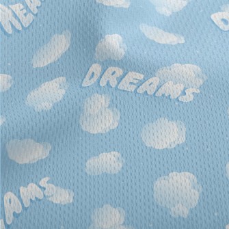Daydream Blue Sky Athletic Mesh Flat Back