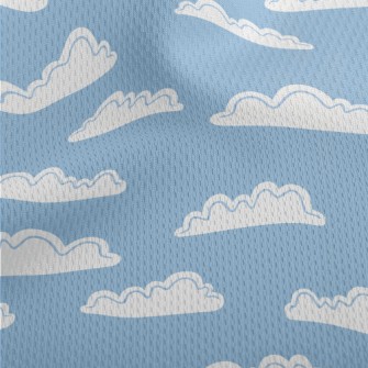 White Cloud Graffiti Athletic Mesh Flat Back