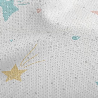 Colorful Stars And Shooting St Athletic Mesh Flat Back