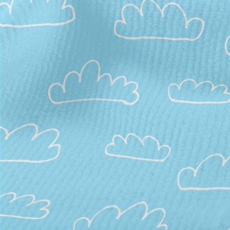 Cute White Cloud Graffiti Terry