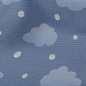 Clouds With Silver Decoration Terry