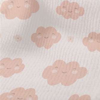 Smiling Cute Clouds Terry