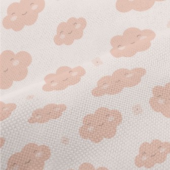 Smiling Cute Clouds Performance Linen