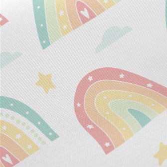 Cute Rainbow Shape Twill