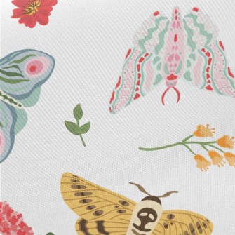 Summer Exotic Moth Twill