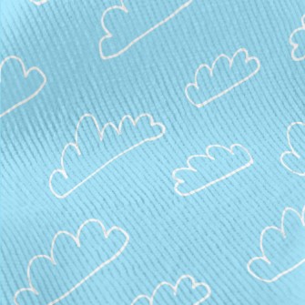 Cute White Cloud Graffiti Standard Corduroy