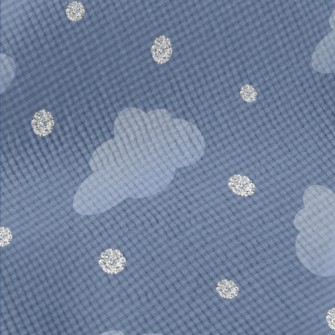 Clouds With Silver Decoration Standard Corduroy