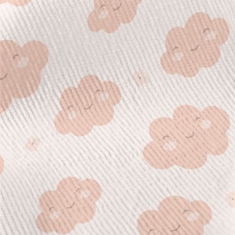 Smiling Cute Clouds Standard Corduroy