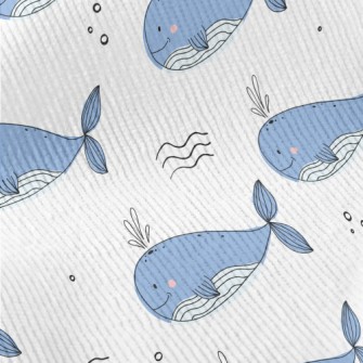 Simple Hand Drawn Whale Standard Corduroy