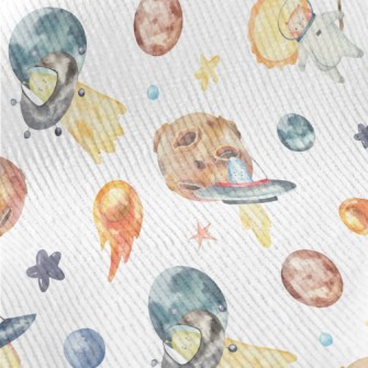 Watercolor Cute Alien Standard Corduroy