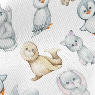 Polar Animal Babies Standard Corduroy