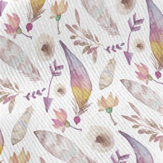 Watercolor Feathers And Plants Standard Corduroy