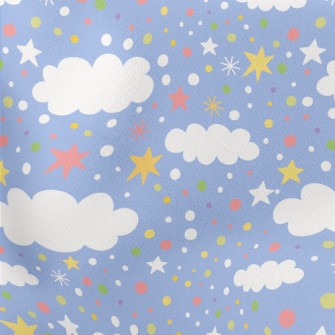 Colorful Snowflakes And Stars Stretch Ponte