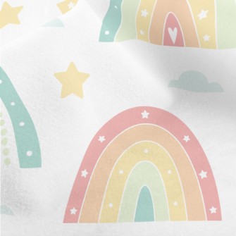Cute Rainbow Shape Micro Fleece