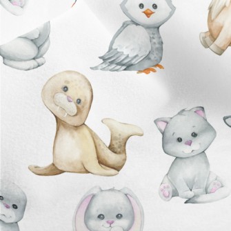 Polar Animal Babies Micro Fleece