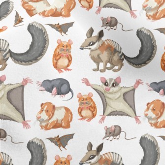 Cartoon Rodent Micro Fleece