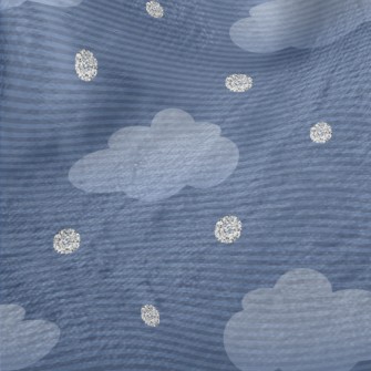 Clouds With Silver Decoration Minky