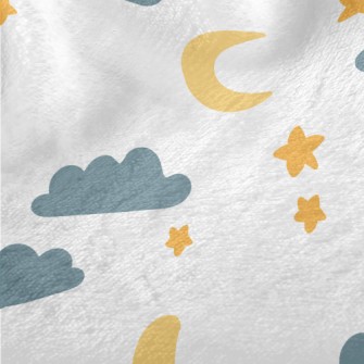 Cute Doodle Night Sky Minky