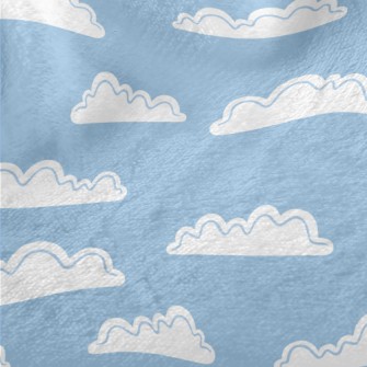 White Cloud Graffiti Minky