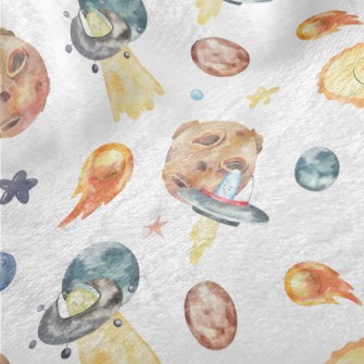 Watercolor Cute Alien Minky