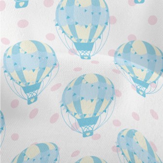 Beautiful Cartoon Hot Air Ball Lightweight Performance Linen