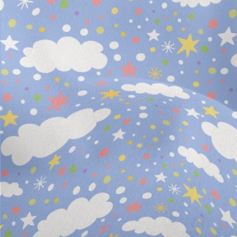 Colorful Snowflakes And Stars Lightweight Performance Linen