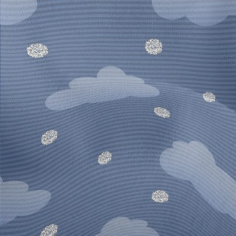 Clouds With Silver Decoration Lightweight Performance Linen