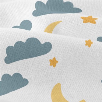 Cute Doodle Night Sky Modern Jersey