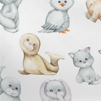 Polar Animal Babies Pongee