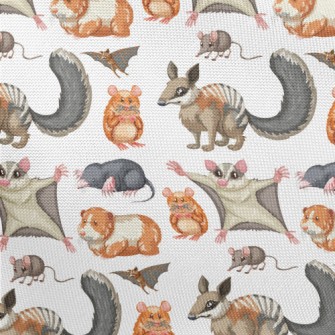 Cartoon Rodent Pongee