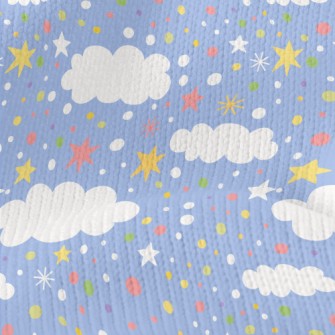 Colorful Snowflakes And Stars Stretch Jersey
