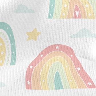 Cute Rainbow Shape Stretch Jersey