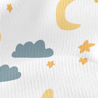 Cute Doodle Night Sky Stretch Jersey