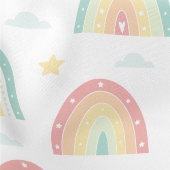 Cute Rainbow Shape Lightweight Cotton Poplin