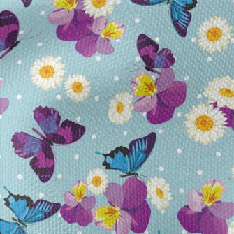 Beautiful Butterfly Flowers Waterproof Canvas