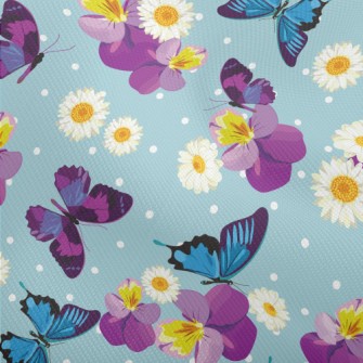 Beautiful Butterfly Flowers Dobby