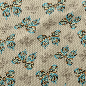 Mysterious Color Butterfly Birdseye Piqué