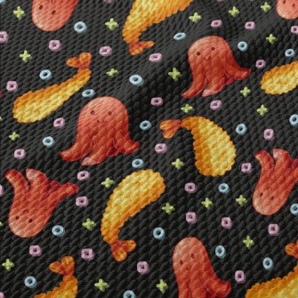 Fried Shrimp And Octopus Hot D Birdseye Piqué