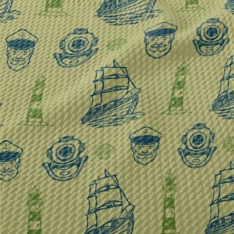 Old Captain Lighthouse Diving Birdseye Piqué