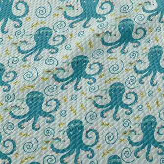 Octopus Holding A Message In A Birdseye Piqué