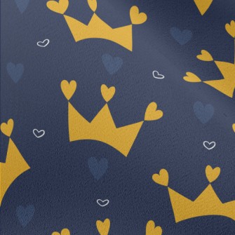 Heart Decorated Crown Chiffon
