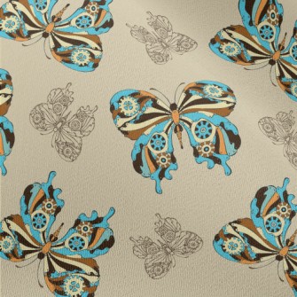 Mysterious Color Butterfly Chiffon