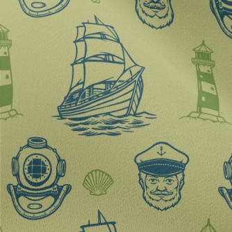 Old Captain Lighthouse Diving Chiffon