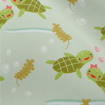 Cute Turtle Couple Chiffon