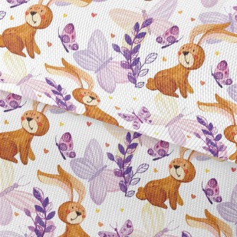 Cute Bunny Butterfly Waterproof Oxford