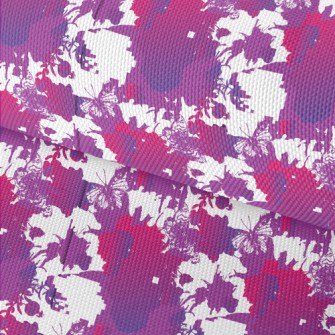 Gloomy Flower Skull Waterproof Oxford