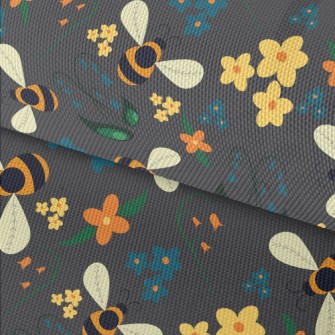 Honey Bees Waterproof Oxford