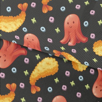 Fried Shrimp And Octopus Hot D Waterproof Oxford