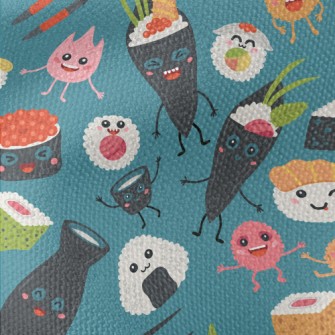 Funny Japanese Sushi Waterproof Canvas